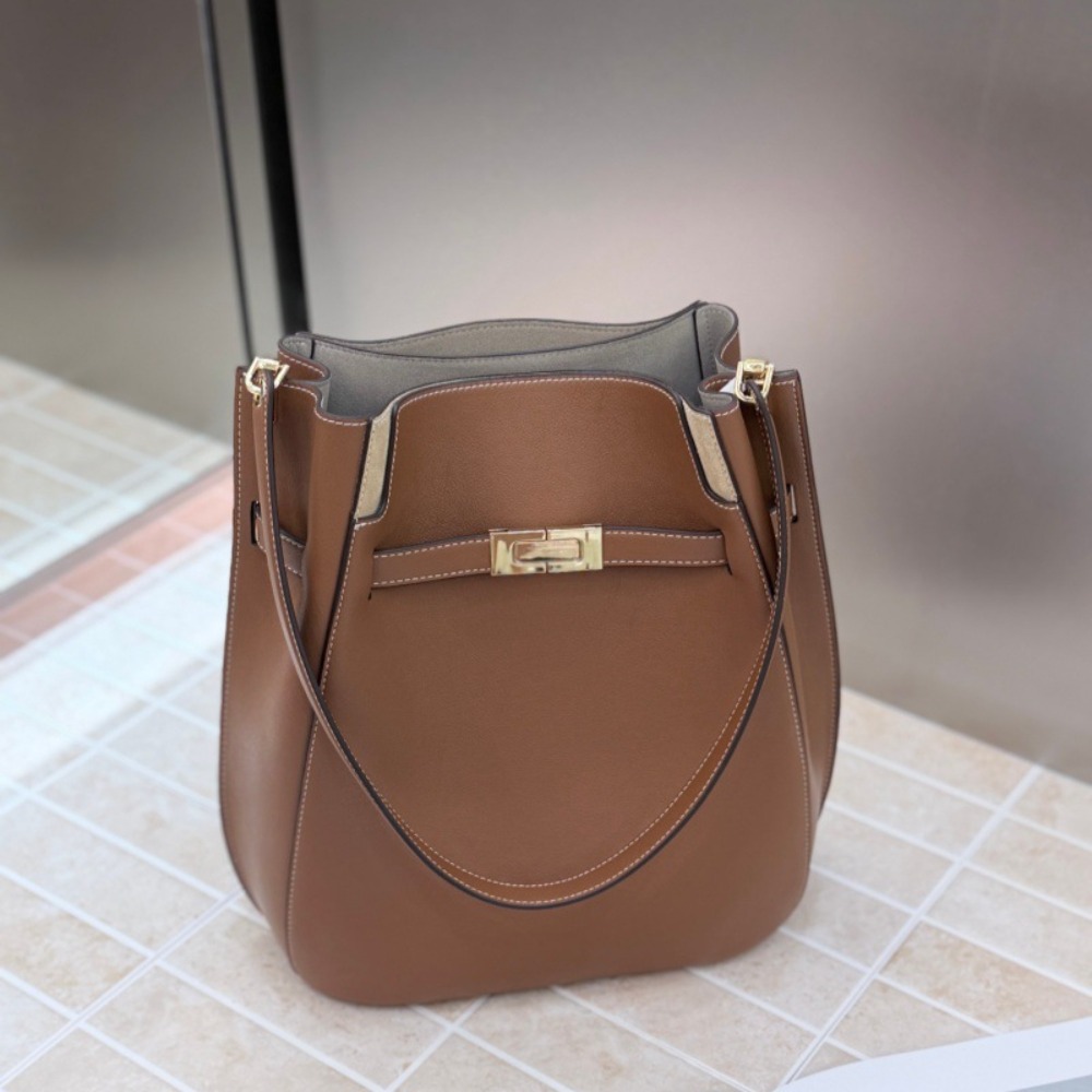 Luxury Bags Leather - Nova Bolsa Bucket Estilo Old Money,