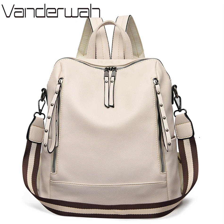 Luxury Bags Leather - Mochilas multifuncionais de couro macio para