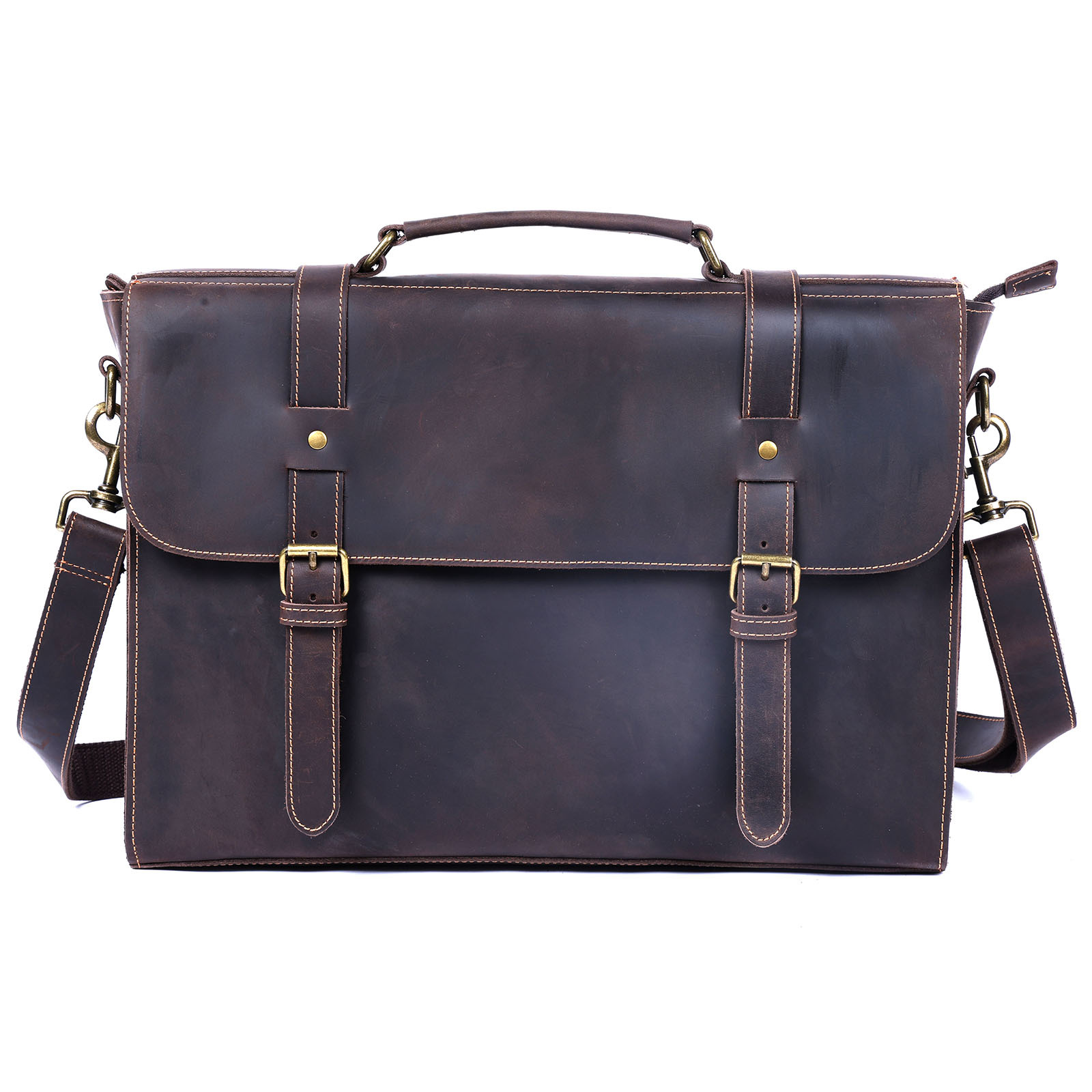 Maleta de couro real para home - Luxury Bags Tote avaliação e preço