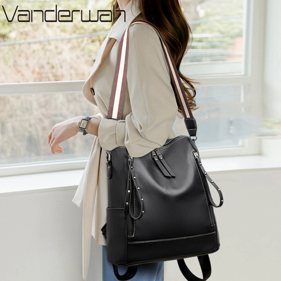 Mochilas multifuncionais de co - Luxury Bags Leather avaliação e preço